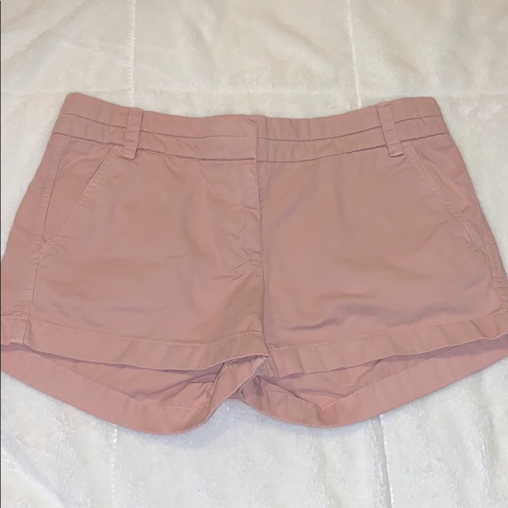 Dusty rose J.Crew chino shorts